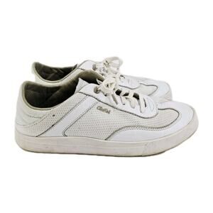 OluKai Women’s Kilea White Leather Classic Court Hands Free Sneakers Size 8